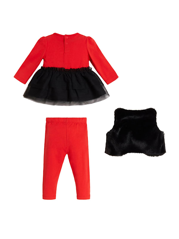 Baby black fur vest store