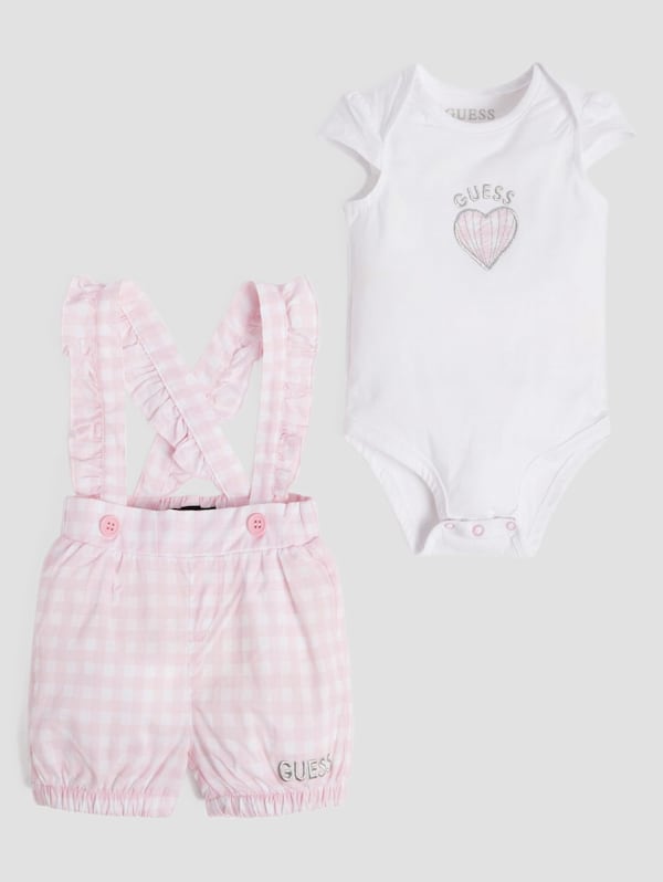 Bodysuit and Popeline Shortalls 0 24M GUESS Canada