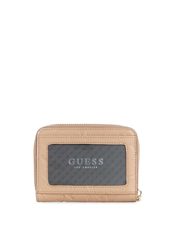 Factory Corapeake Logo Small Zip Wallet Sand One Size