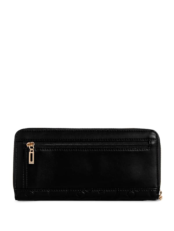 Factory Harleston Debossed Large Zip Wallet Black One Size