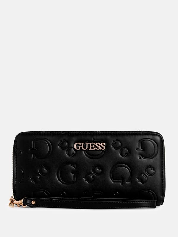 Factory Harleston Debossed Large Zip Wallet Black One Size