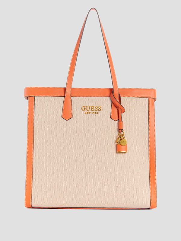 Guess orange handbag shop