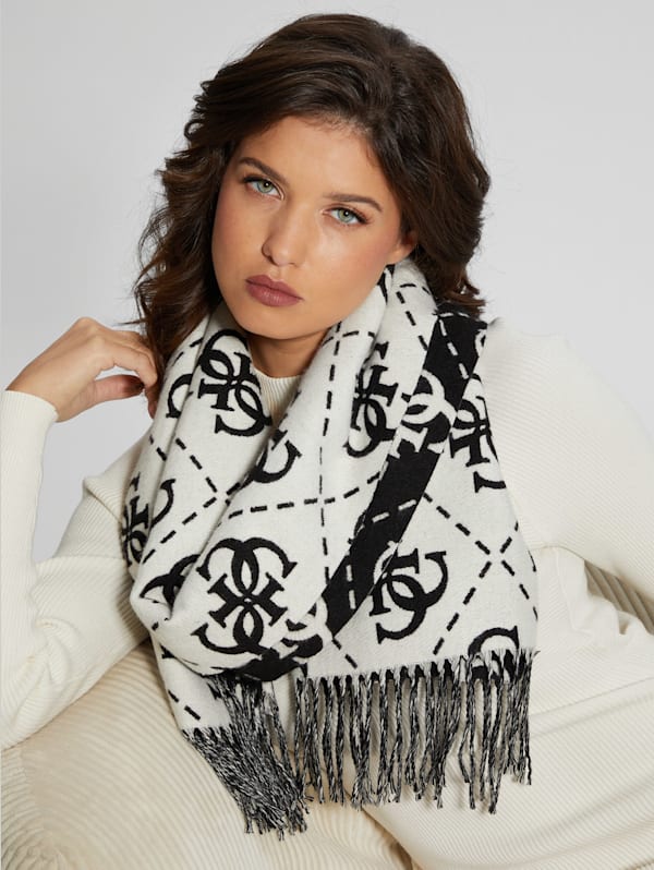 Guess black scarf hot sale