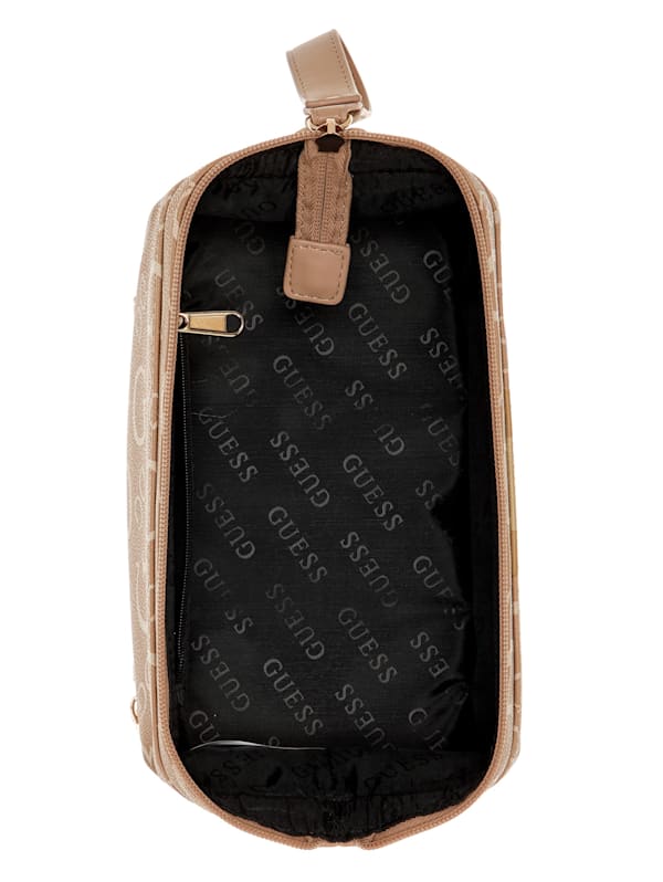 Anakin Logo Bottom Zip Toiletry Bag GUESS Factory Ca