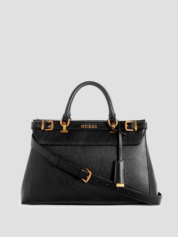 Guess Katey Luxury Satchel Bag Black