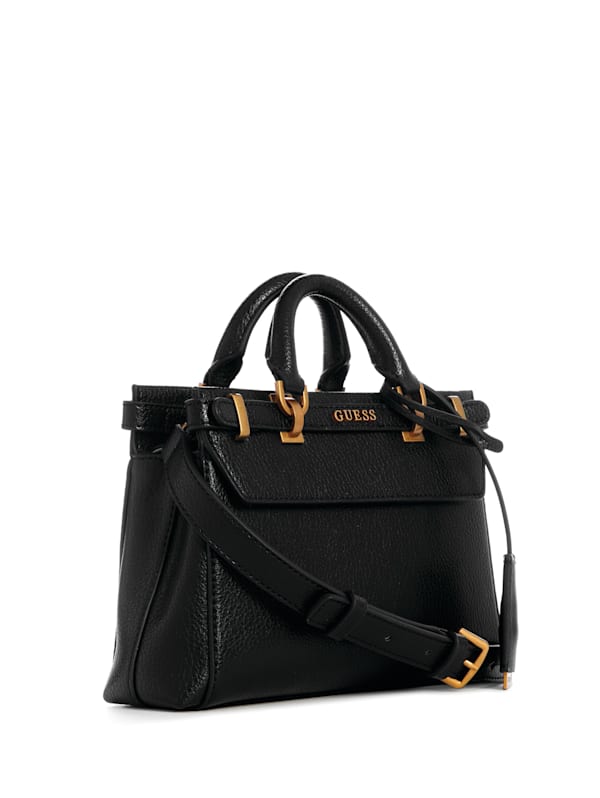 Guess Katey Luxury Satchel Bag Black