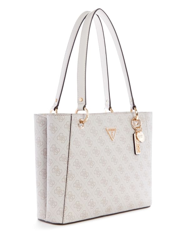 Guess Noelle Small Noel Logo Tote Bag - Dove Logo