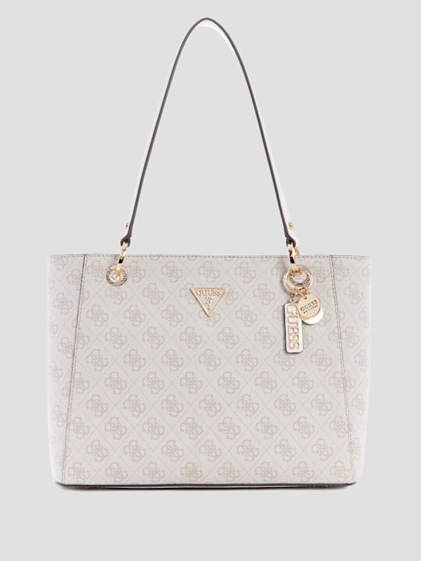 Guess Noelle Small Noel Logo Tote Bag - Dove Logo