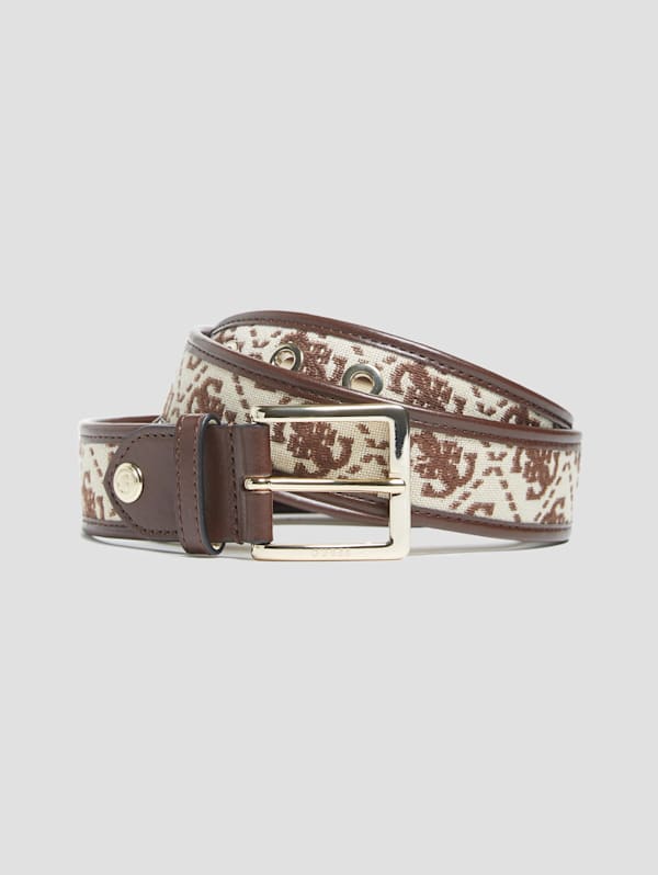 Katey Jacquard Logo Belt