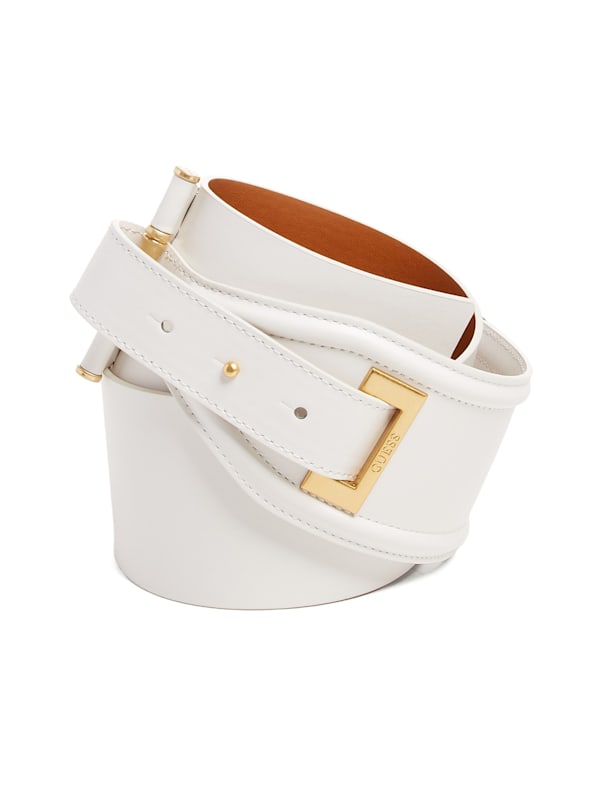 Guess belt white top