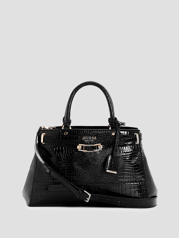 Guess black satchel discount
