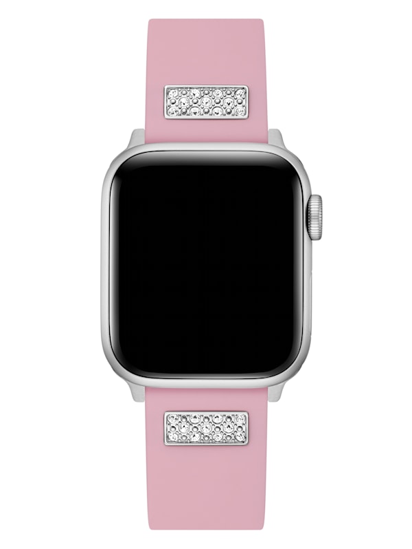 Rhinestone Pink Silicone 38-41 mm Band for Apple Watch® | GUESS