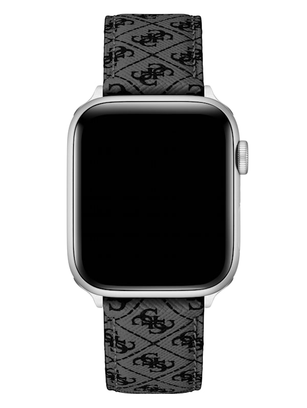 Monogram leather apple watch band shop