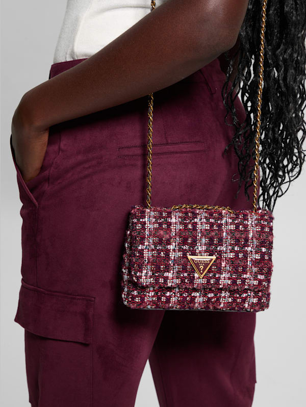 Guess cessily tweed crossbody 2025