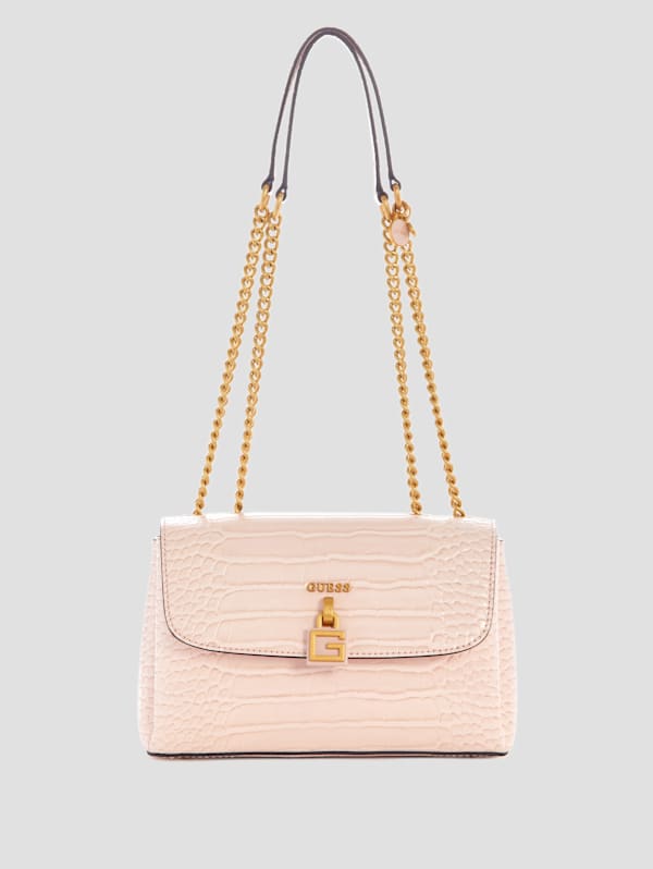 Montreal Faux Crocodile Convertible Crossbody GUESS