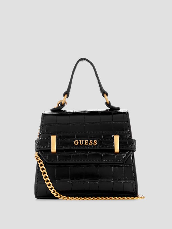 Sestri Crocodile-Embossed Mini Crossbody | GUESS Canada