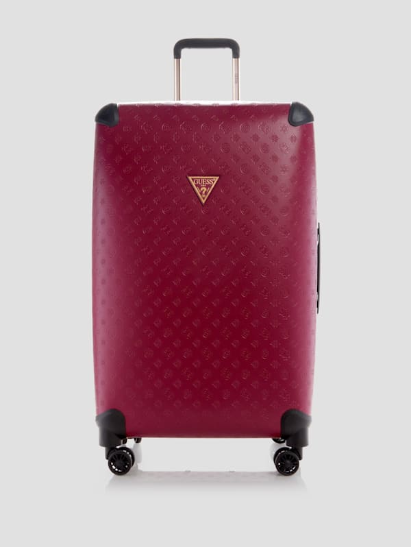 Wilder Debossed 28 8-Wheel Suitcase | GUESS