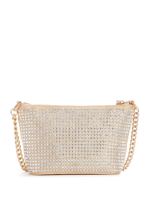 Gilded Glamour Mini Top-Zip Bucket Bag | GUESS Canada