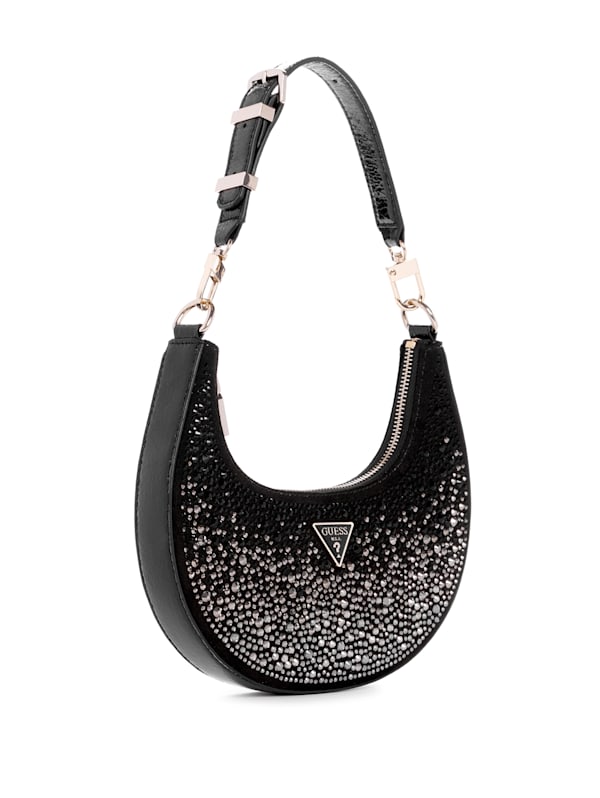 Black shoulder store bag guess