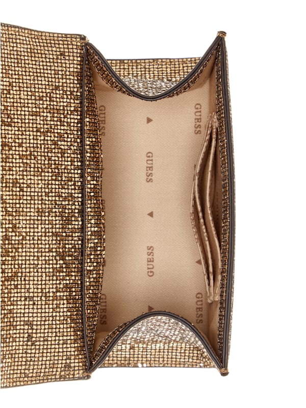 Zalina Mini Glitter Top Handle Bag GUESS Canada
