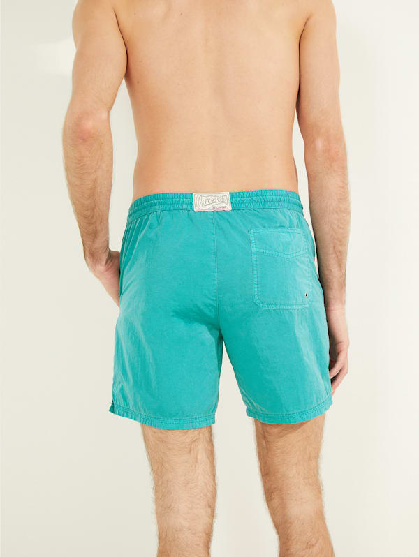 Guess teal outlet nylon active shorts
