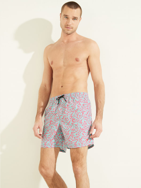 Abstract Swim Trunks | GUESS