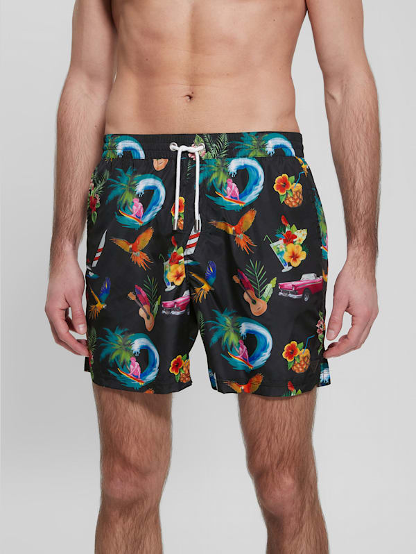 Guess swim trunks cheap