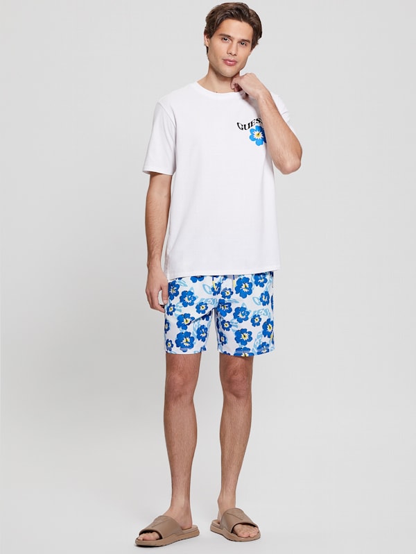 Eco Hibiscus Swim Trunks GUESS