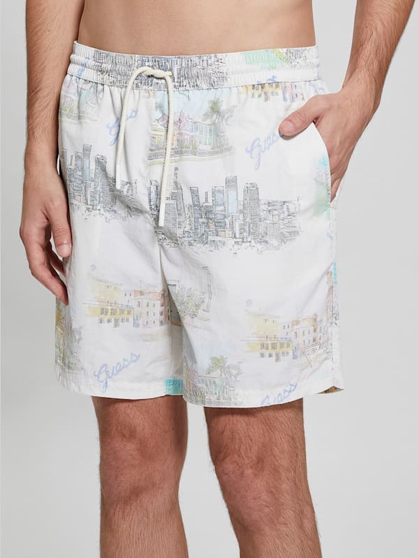 Guess men's swim trunks clearance