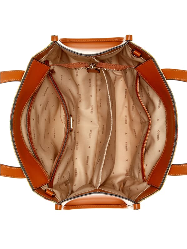 Silvana Floral Straw Tote GUESS