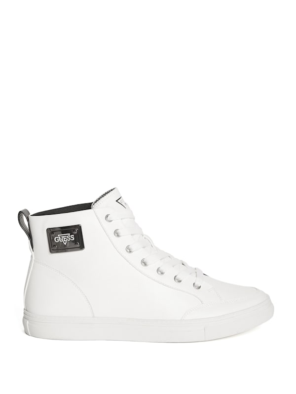 Guess white high tops new arrivals