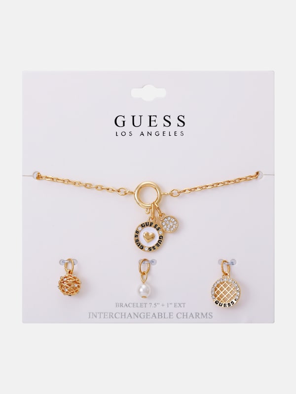 Guess necklace and bracelet set shop