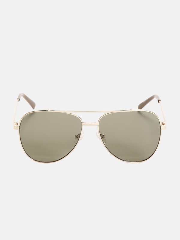 Guess white aviator sunglasses cheap