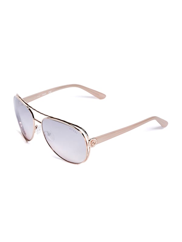 Factory Tinted Aviator Sunglasses Pink