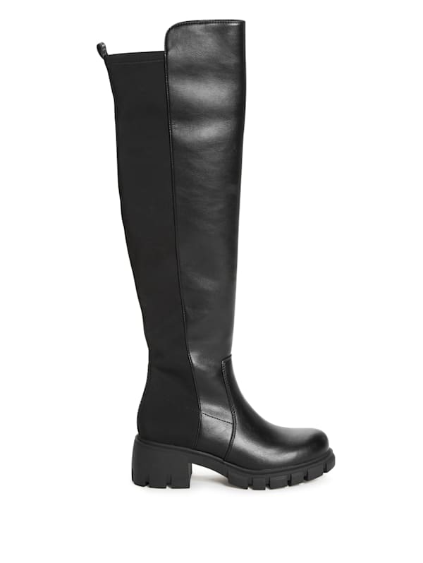 Guess black riding on sale boots