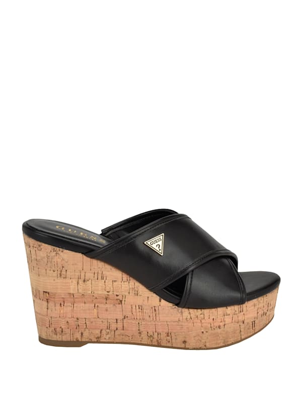 Factory Cloys Summer Wedges Black 9