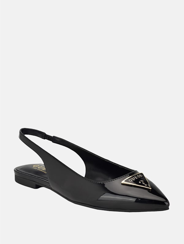 Ezras Pointed Sling Flats GUESS Factory Ca