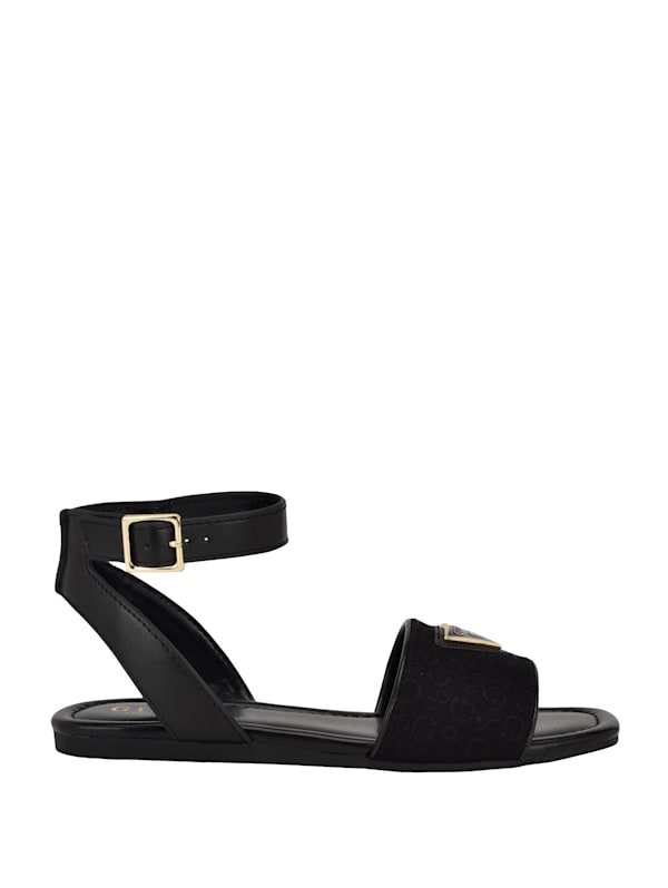Factory Hazens Logo Sandals Black 8