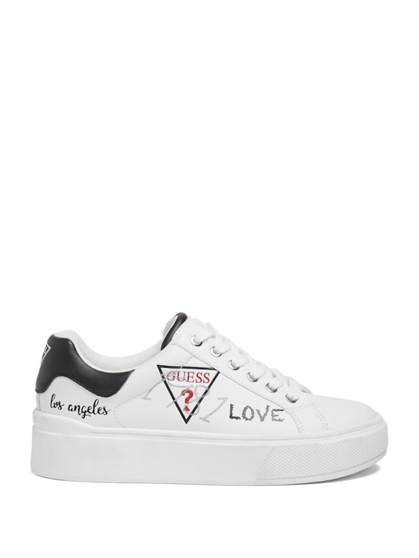 Guess women's silver sneakers store