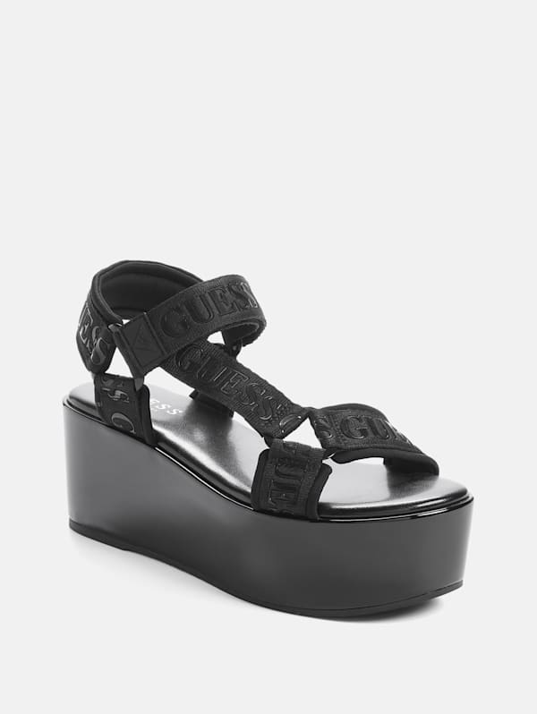 Guess wedge sandal best sale
