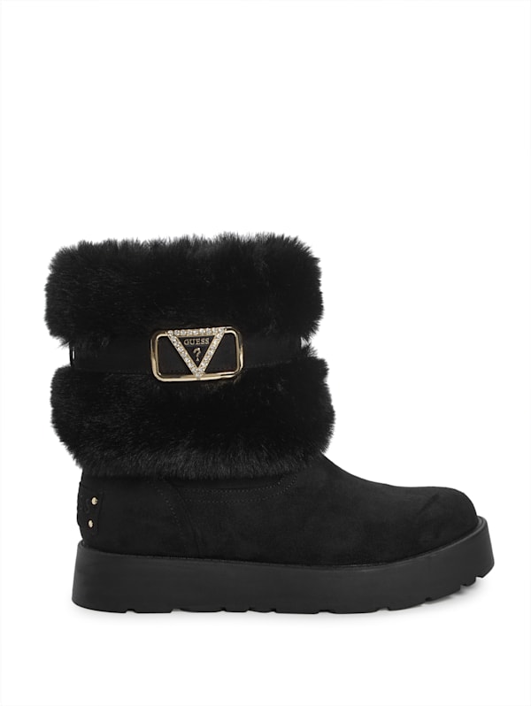 Guess sheepskin boots clearance