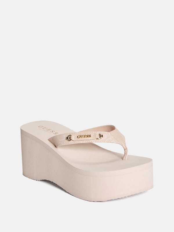 Tylers Foam Platform Flip Flops GUESS Factory