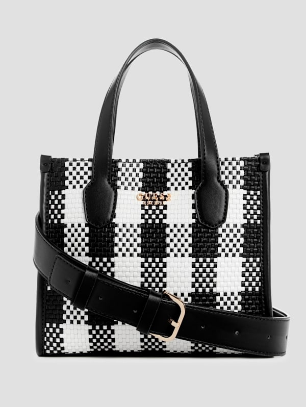 Guess Silvana Gingham Mini Tote