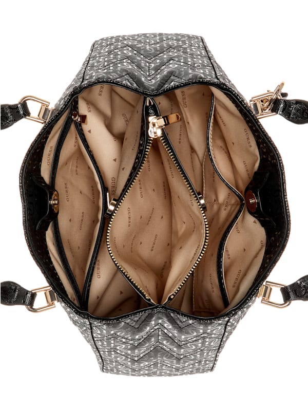 Guess Adelard Girlfriend Satchel Black
