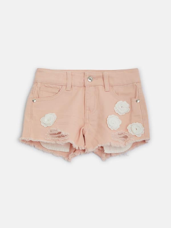 Flowers Denim Shorts (2-6) Flowers Denim Shorts (2-6)