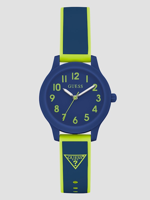 Kids Navy and Lime Analog Watch GUESS