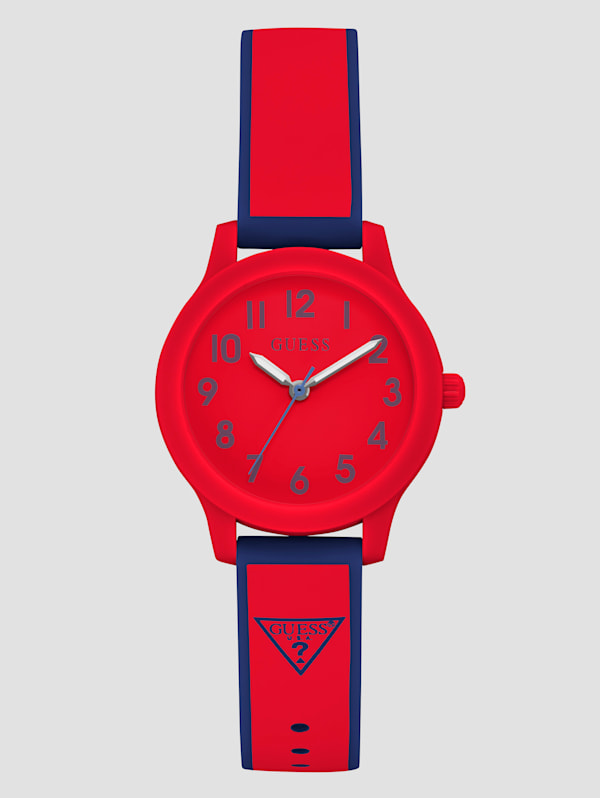 Kids Red and Blue Analog Watch