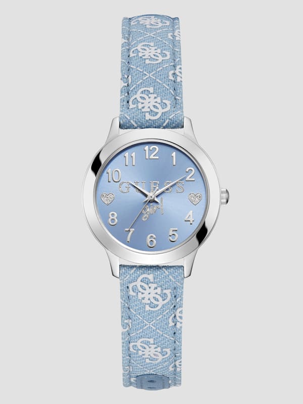 Guess watch denim strap shop