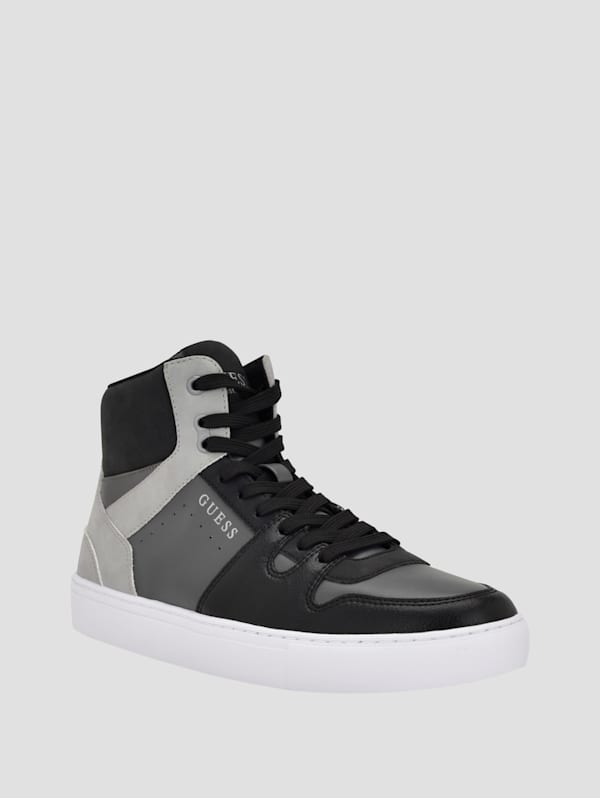 Bordo Side Logo High Top Sneakers GUESS Canada