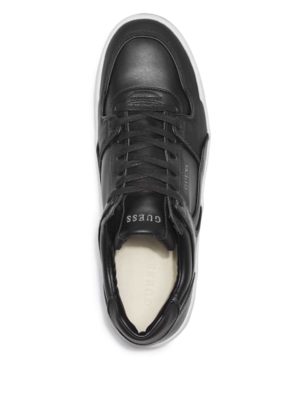 Guess black leather shoes online